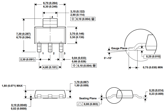 AMS1117LDO调节器2D-Model