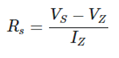 计算齐纳电阻的公式
