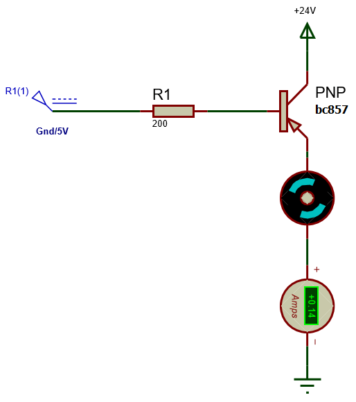 电路使用BC857 PNP晶体管