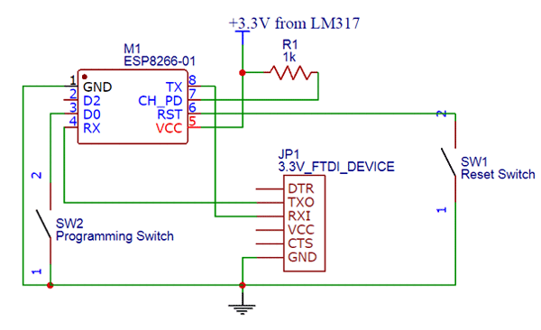 ESP8266例子电路