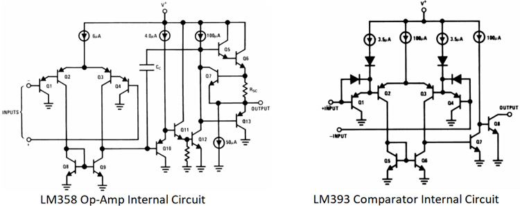 LM358和LM393内部示意图
