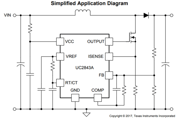 UC3843PWM控制器Circuit
