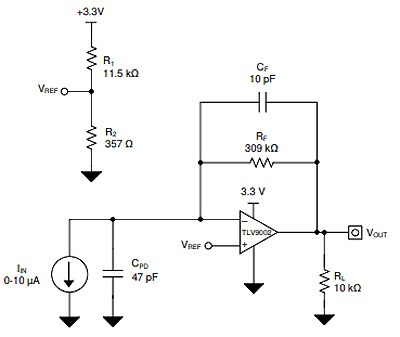 TLV9004 as Amplifier Circuit Diagram